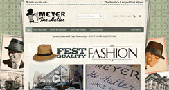 Desktop Screenshot of meyerthehatter.com